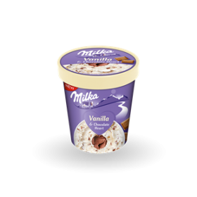 TUB MILKA VAINILLA/CHOCOLATE